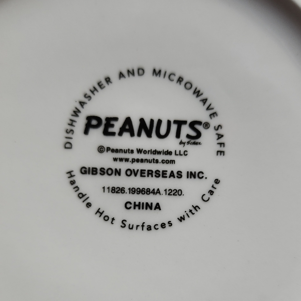Peanuts Yellow and White Dog Bowl with Zigzag Design - Picture 2 of 8